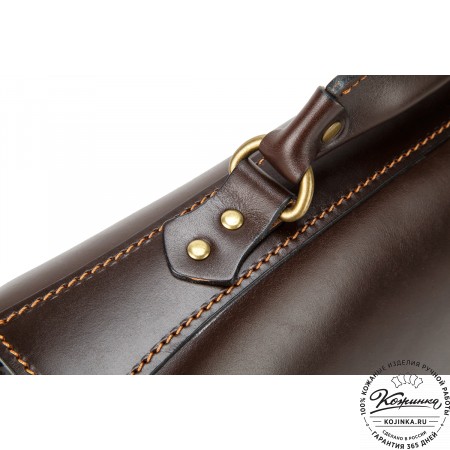 Кожаный портфель "Карьерист"  (коричневый)